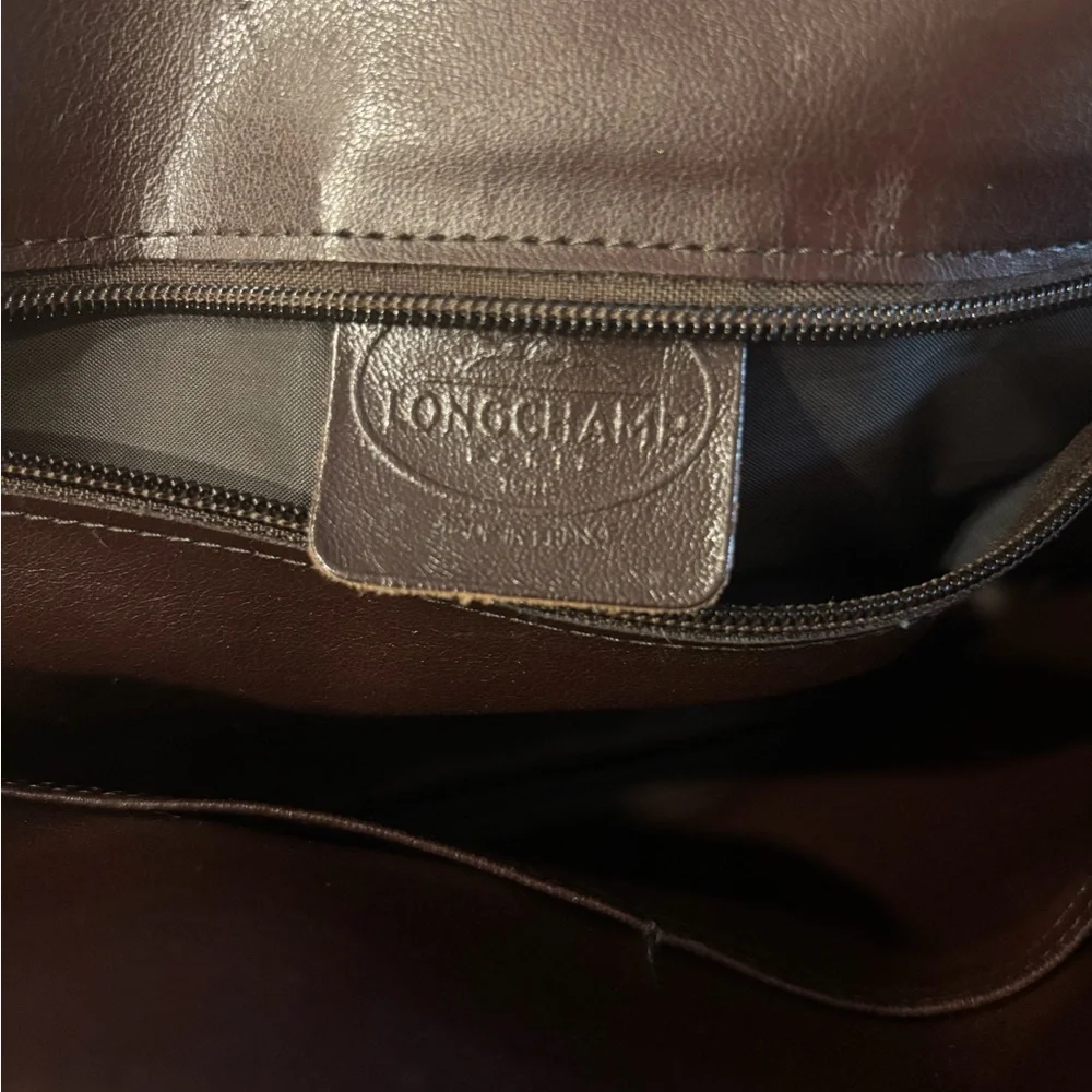 🤎 Vintage 🤎 Longchamp Leather Satchel - Picture 6 of 11